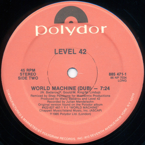 World Machine (The Shep Pettibone Remix) Level 42