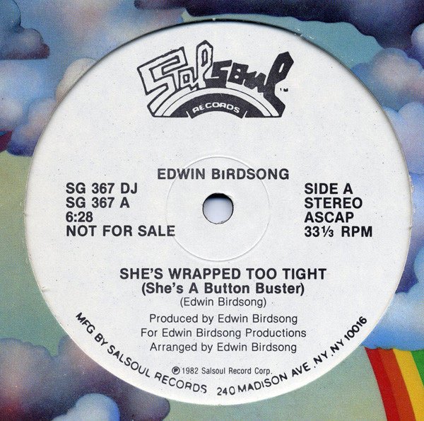She's Wrapped Too Tight (She's A Button Buster) Edwin Birdsong