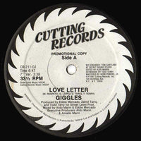 Close-up of a love letter with elegant handwriting on textured paper, featuring a romantic message from Rectangle Triangle brand.