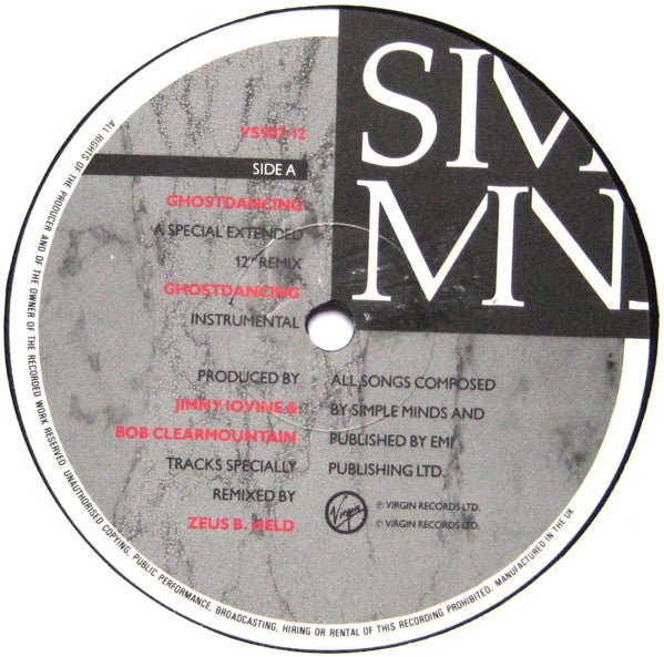 Ghostdancing / Jungleland Simple Minds