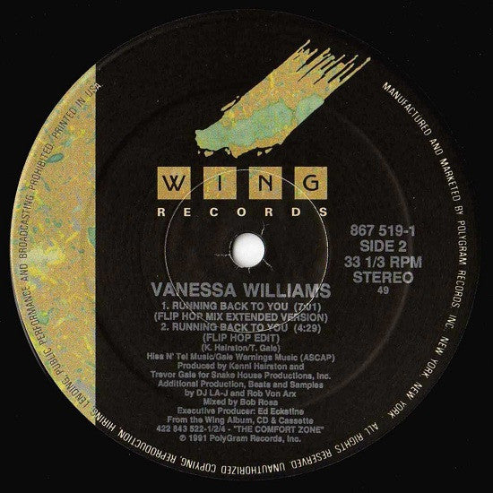 Running Back To You Vanessa Williams