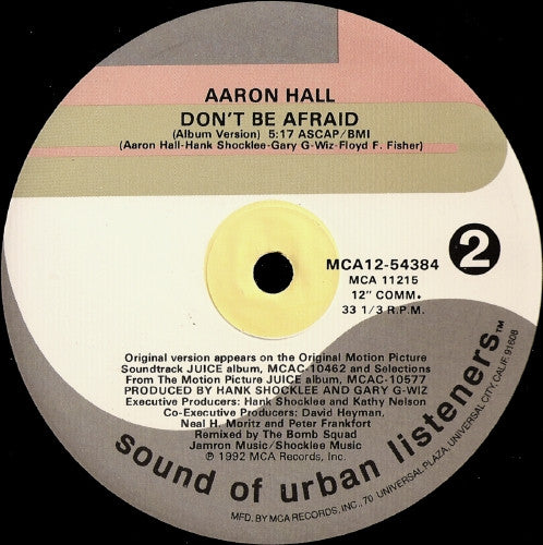 Don't Be Afraid Aaron Hall