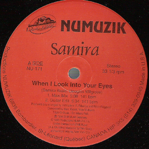When I Look Into Your Eyes / Into The Fire Samira,Megatronic