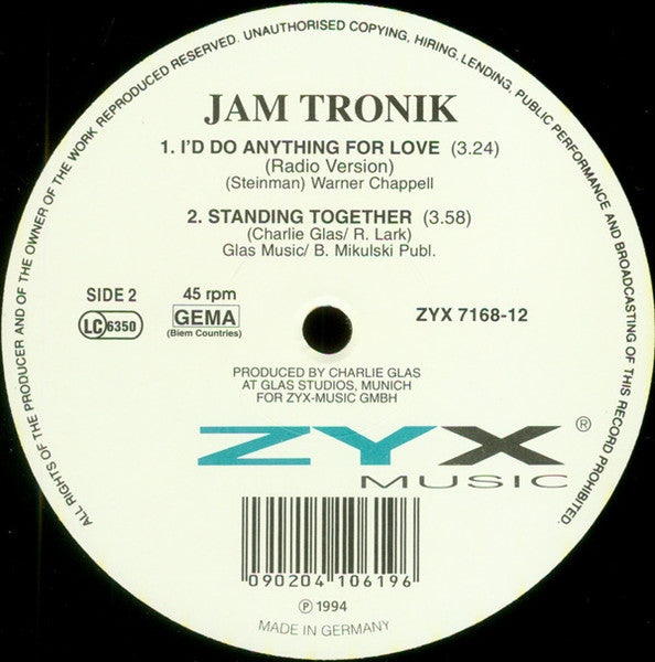 I'd Do Anything For Love (But I Won't Do That) Jam Tronik