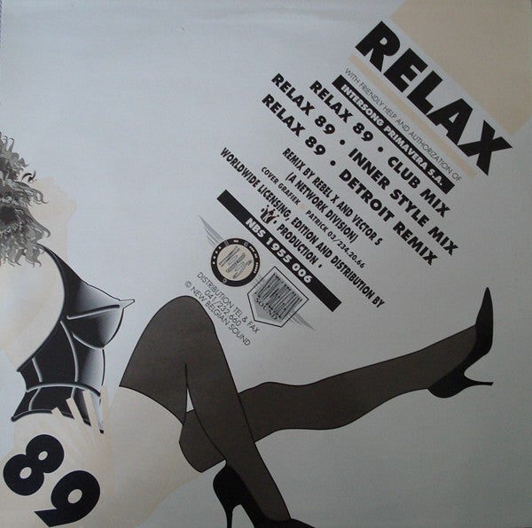 Rectangle Triangle Relax 89 Remix album cover with abstract geometric shapes and vibrant colors.