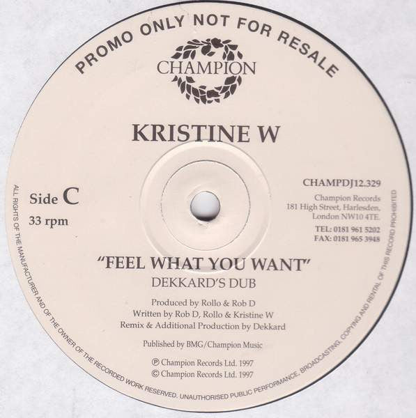 Feel What You Want Kristine W