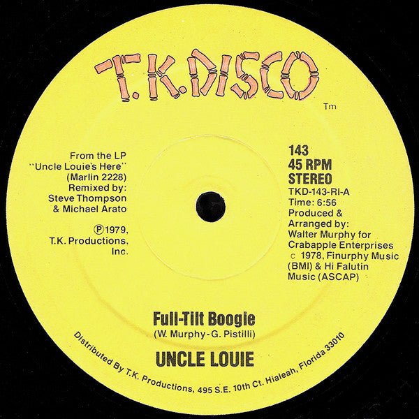 Full-Tilt Boogie / Sky High Uncle Louie
