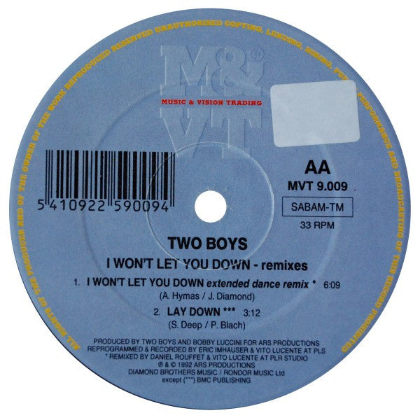 I Won't Let You Down (Remixes)