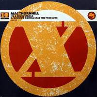 Rectangle Triangle record titled "It's A Cruel World / Who's Gonna Ease The Pressure" with album cover art and design.