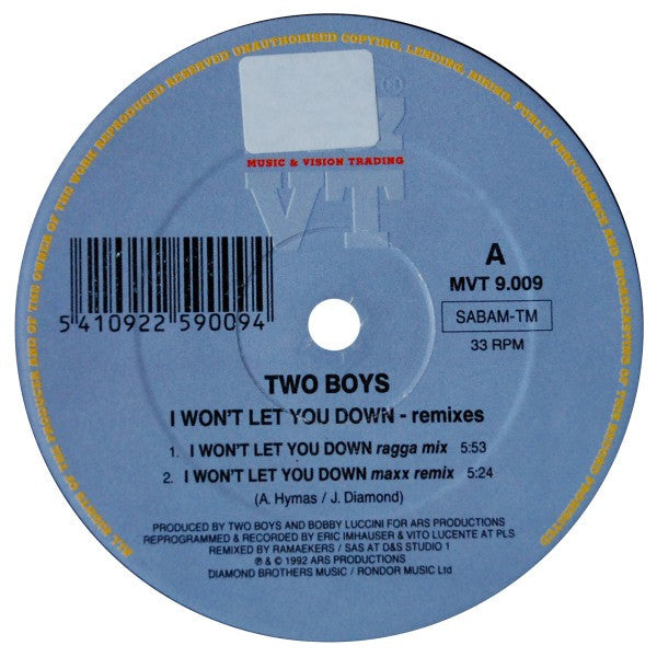 I Won't Let You Down (Remixes)