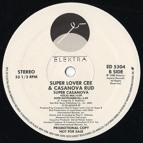 Super Casanova Super Lover Cee & Casanova Rud