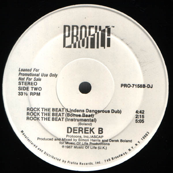 Rock The Beat Derek B