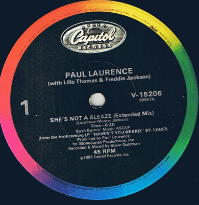 She's Not A Sleaze Paul Laurence
