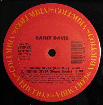 Indian Giver Rainy Davis