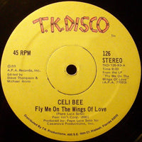 Rectangle Triangle vinyl record cover for "Fly Me On The Wings Of Love / For The Love Of My Man" featuring vintage artwork.