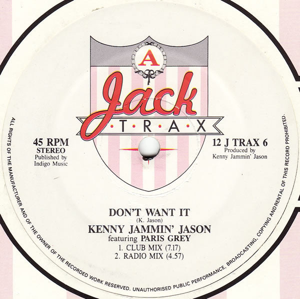 Don't Want It Kenny "Jammin" Jason,Paris Grey