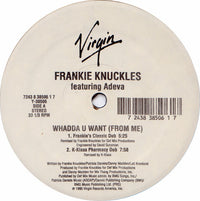 Rectangle Triangle Whadda U Want (From Me) music album cover featuring bold text and abstract geometric design.