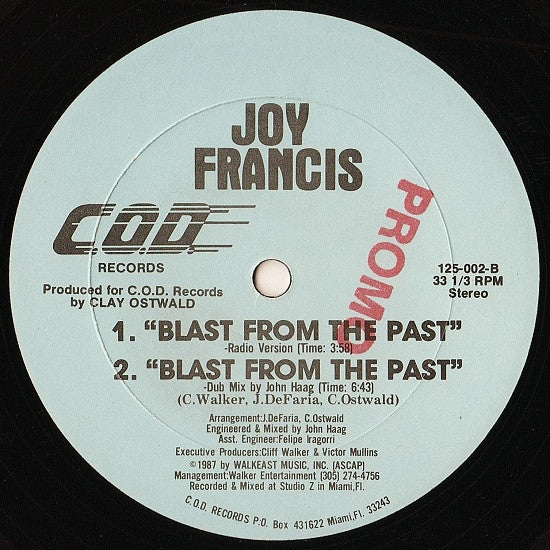 Blast From The Past Joy Francis