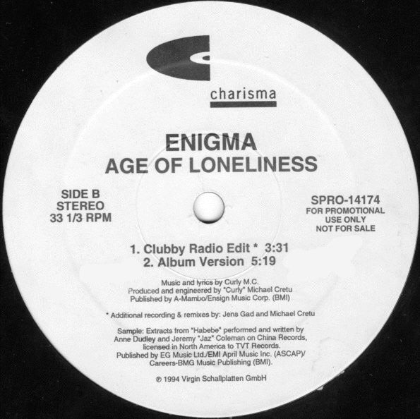 Age Of Loneliness Enigma