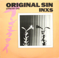 Rectangle Triangle Original Sin (Dream On) album cover featuring abstract artwork with vibrant colors and surreal design.