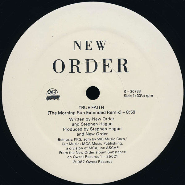 True Faith / 1963 New Order