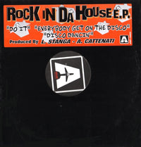 Rectangle Triangle Rock In Da House E.P. album cover featuring abstract geometric artwork and bold typography.