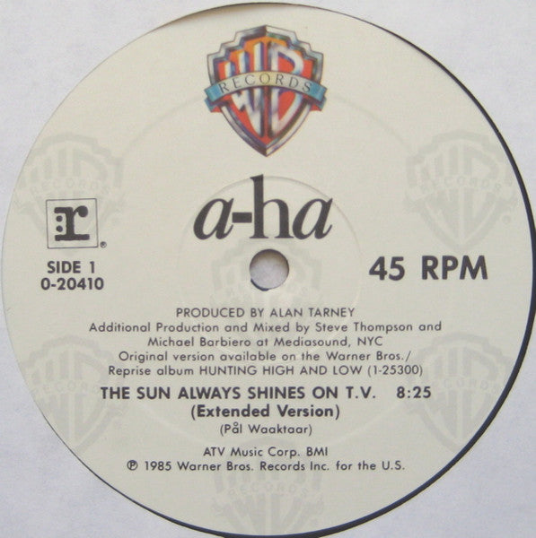 The Sun Always Shines On T.V. a-ha