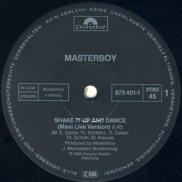 Shake It Up And Dance Masterboy