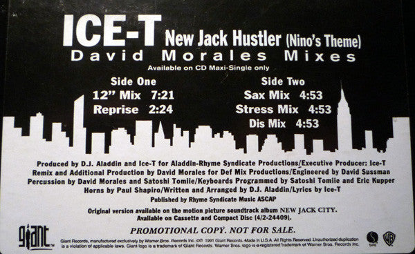 New Jack Hustler (Nino's Theme) - David Morales Mixes Ice-T