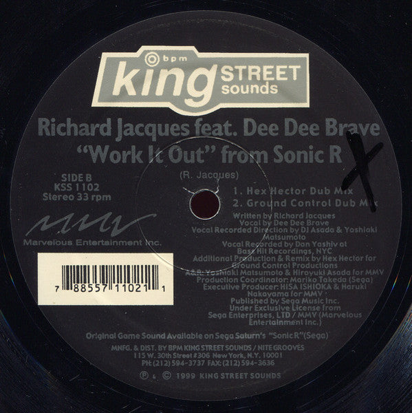 Work It Out From "Sonic R" Richard Jacques,Dee Dee Brave