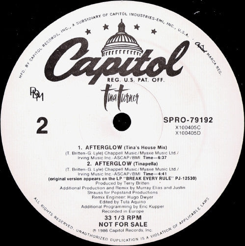 Afterglow Tina Turner