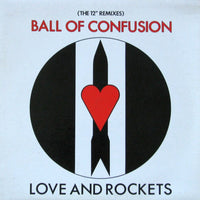 12-inch remix vinyl record titled "Ball Of Confusion" by Rectangle Triangle, featuring colorful abstract artwork on the cover.
