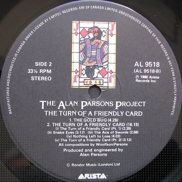 The Turn Of A Friendly Card The Alan Parsons Project
