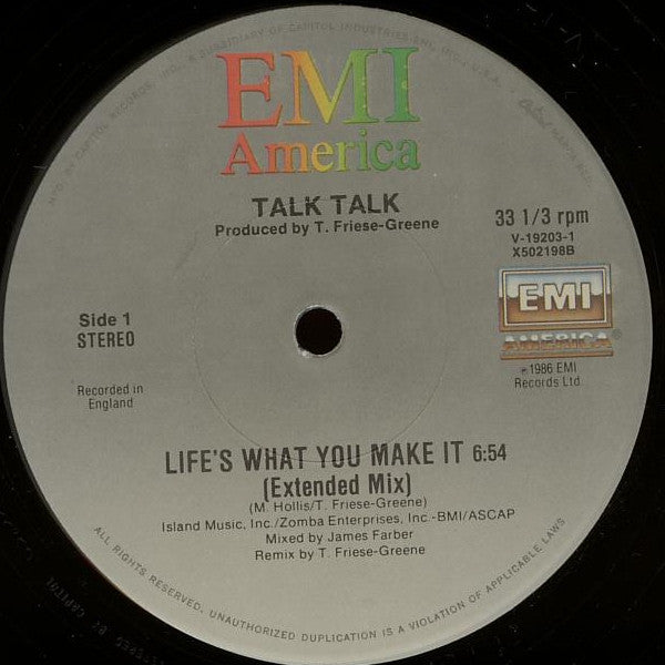 Life's What You Make It (Extended Dance Version) Talk Talk