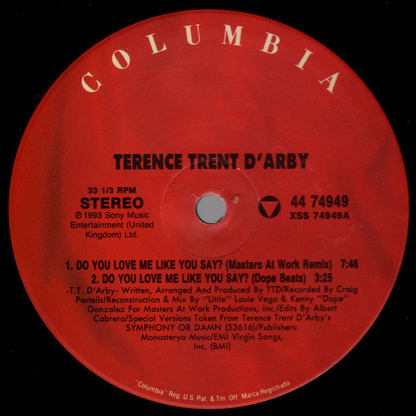 Do You Love Me Like You Say? Terence Trent D'Arby