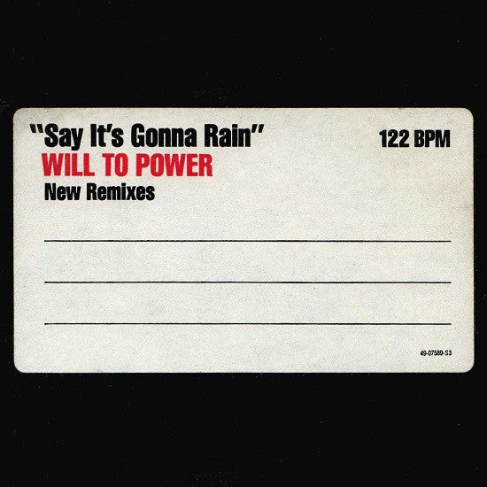 Say It's Gonna Rain (New Remixes) Will To Power