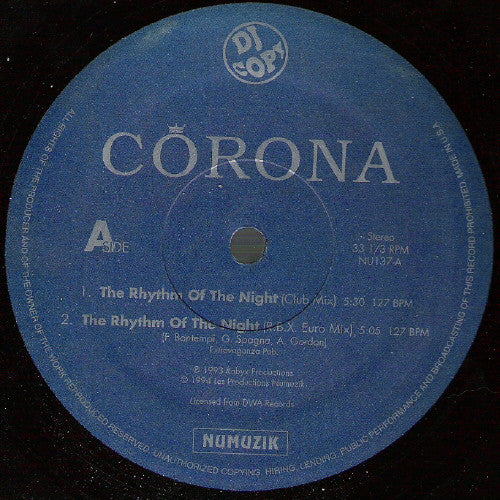 The Rhythm Of The Night / Take Control