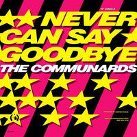 Rectangle Triangle Never Can Say Goodbye album cover featuring abstract geometric shapes and bold typography.