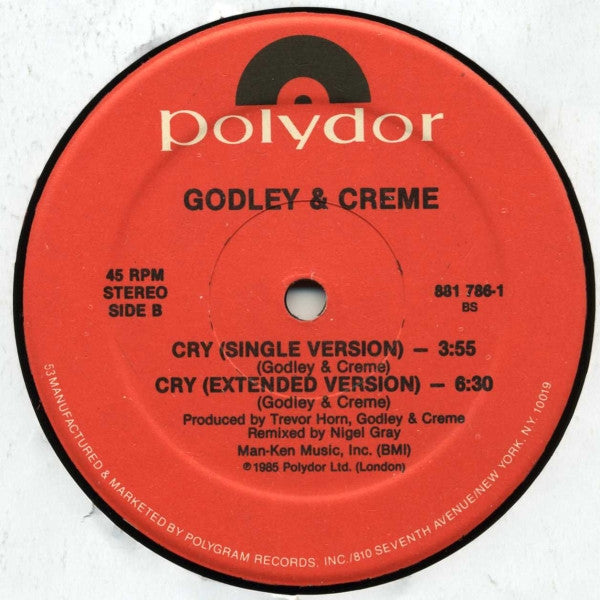 Cry (Extended Remix) Godley & Creme