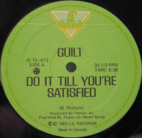 Rectangle Triangle "Do It Till You're Satisfied" graphic T-shirt featuring bold text on a black cotton shirt.