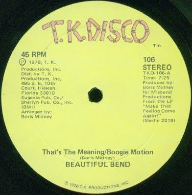 That's The Meaning/Boogie Motion / Make That Feeling Come Again!/Ah--Do It