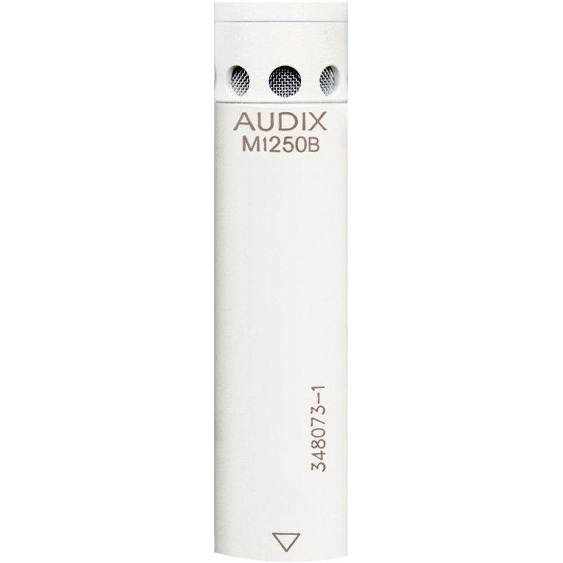 Audix M1250BWHC Miniaturized Condenser Hypercardioid Microphone, White