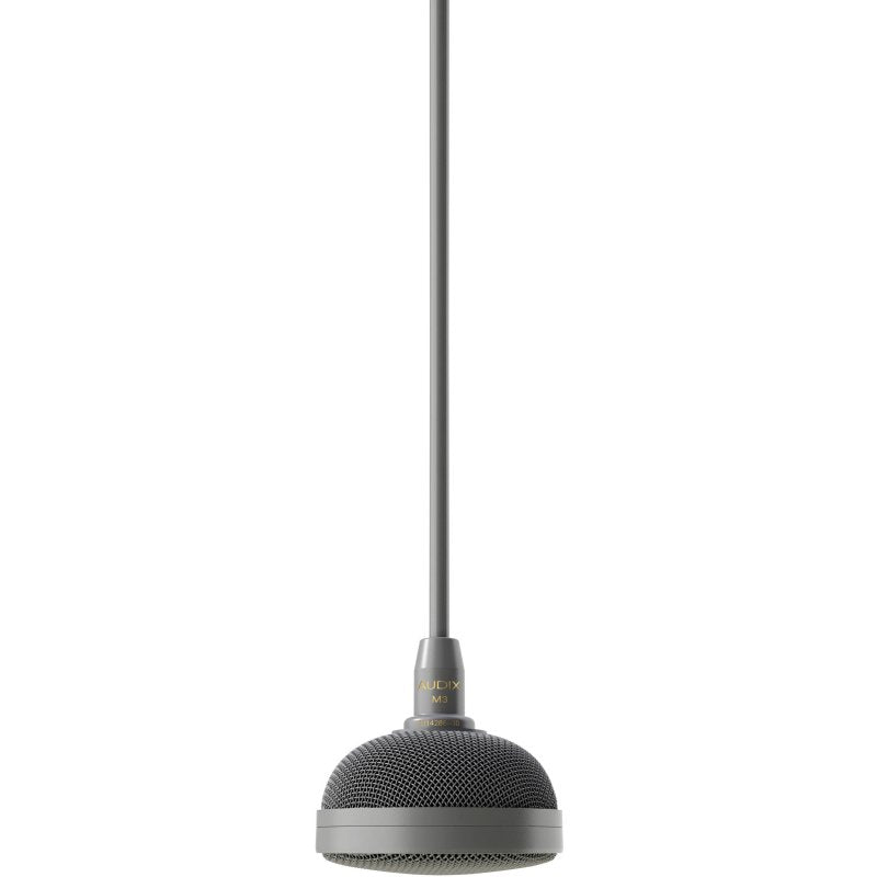 Audix M3G Tri-Element Hanging Ceiling Microphone with 4' Cable, Grey 