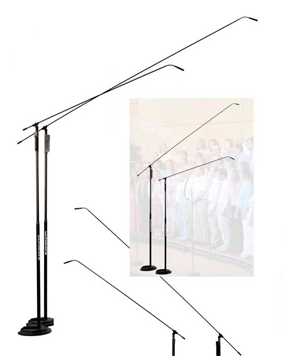Audix MB8450 84" Carbon Fiber Boom With M1250b Microphone, Clutch Assembly And Cable, Black 