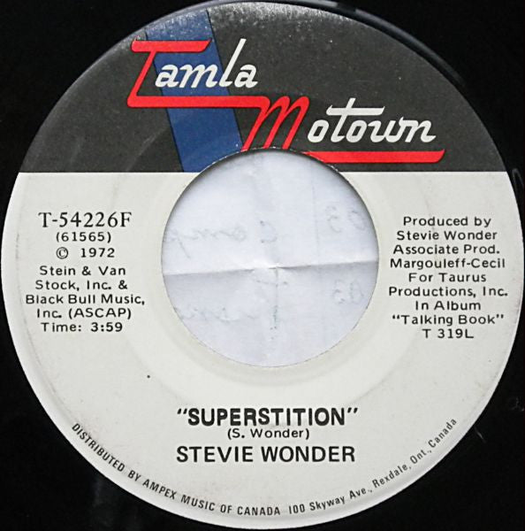 Des Triangles Rectangles Stevie Wonder – Superstition | Vinyle 7