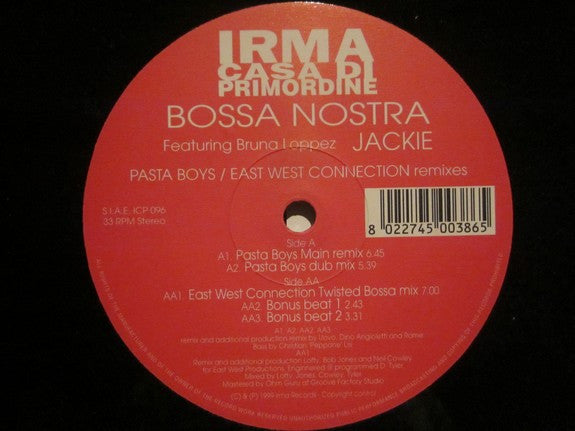 Jackie (Pasta Boys / East West Connection Remixes) Bossa Nostra,Bruna Loppez