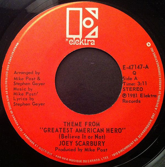 Theme From "Greatest American Hero" (Believe It Or Not)