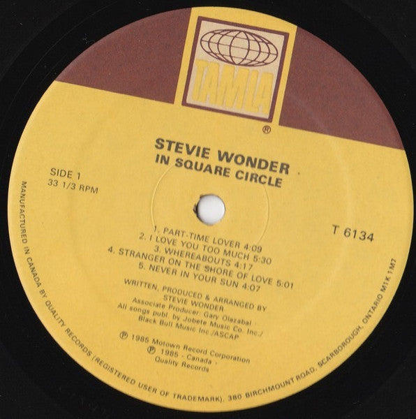 In Square Circle Stevie Wonder