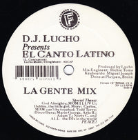 DJ Lucho - El Canto Latino, 12" vinyl, on Freeze Dance