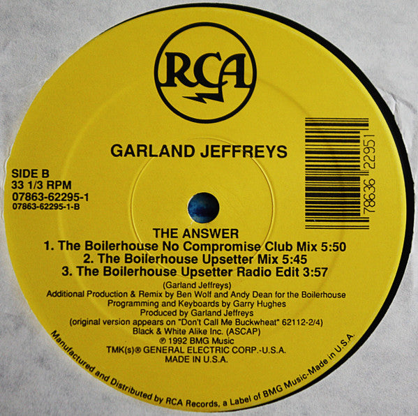 The Answer Garland Jeffreys